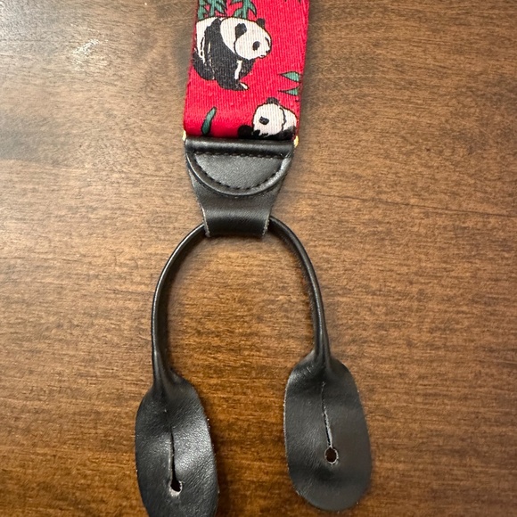 WORLD WILDLIFE FUND WWF Men's Suspenders Braces with Panda Theme - Picture 3 of 6